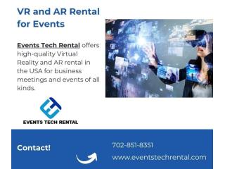 VR and AR Rental in USA | Virtual Reality for Events
