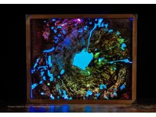 Resin Wood Wall Art | Abstract Handmade Originals for Home