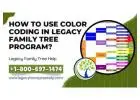 How To Use Color Coding In Legacy Family Tree Program?