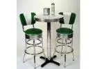 Pub table sets for sale in distinct colors and laminates