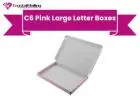 C6 Pink Large Letter Box – Single-Wall Cardboard Postal Box