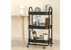 Artiss 3-Tier Kitchen Cart Storage Trolley with Wheels – Black