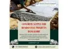 Concrete Supply For Residential Projects Bangalore | Reinvent RMC