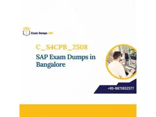 Get 100% Guaranteed C_S4CPB_2508 SAP Certification Dumps in Bangalore – ExamDumps360