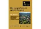 BDA change of land use agents in Bangalore