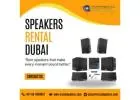 Speakers Rental Dubai – Best Sound for Parties & Functions