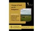 Change of land use in Bangalore