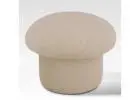 Belle Aura Presents Taupe Ottoman for Versatile Seating with Modern Neutral Appeal