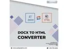 Click and Convert DOCX into HTML with the DOCX to HTML Converter