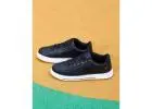 Men’s Black Sneakers: Sleek Black Leather Shoes by Lotto