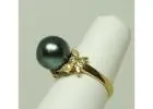 Iridescent Stunning Tahitian Pearl Jewelry Ring