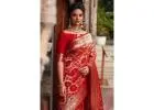The lehenga sarees are designed and sold online for grand festive and wedding appearances.