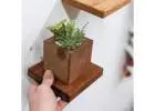 Perfect Mahogany Square Floating Shelves