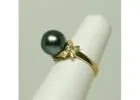 Shop Tahitian Pearl Jewelry Black Pearl Gold Ring Online
