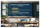 Convert Numbers to Words Easily with Our Online Tool