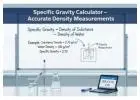 Accurate Specific Gravity Calculator for Precise Density Measurements
