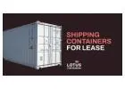 Containers for lease | LOTUS Containers
