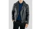 Get Barden Black Motorcycle Leather Jackets Bold Double Rider from NYC