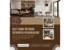 Best Home Interior Designers in Bangalore