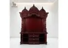 Buy Large Wooden Mandir with Domes