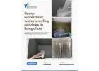 Sump Water Tank Waterproofing Services in Bangalore