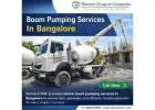 Boom Pumping Services In Bangalore | Reinvent RMC