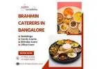 Brahmin Caterers in Bangalore