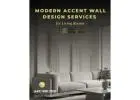 Modern Accent Wall Design Services for Living Rooms