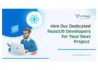Hire Dedicated ReactJS Developers From India