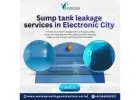 Sump tank leakage services in Electronic City