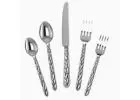 Premium dining accessories featuring handcrafted silver flatware