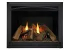 Transform Your Living Room Instantly – Majestic Meridian 36" Platinum Gas Fireplace